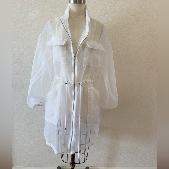 Forever 21 Sheer Long Jacket - Picture 1 of 12